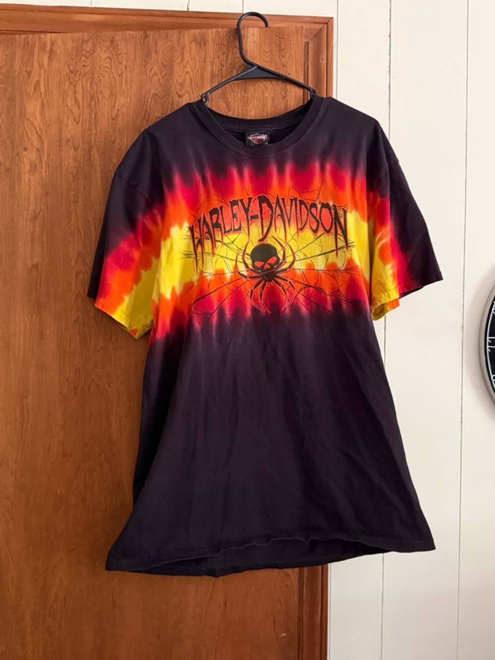 2012 Harley Davidson Tye-Dye Spider Savannah Georgia River St Shirt Size Large